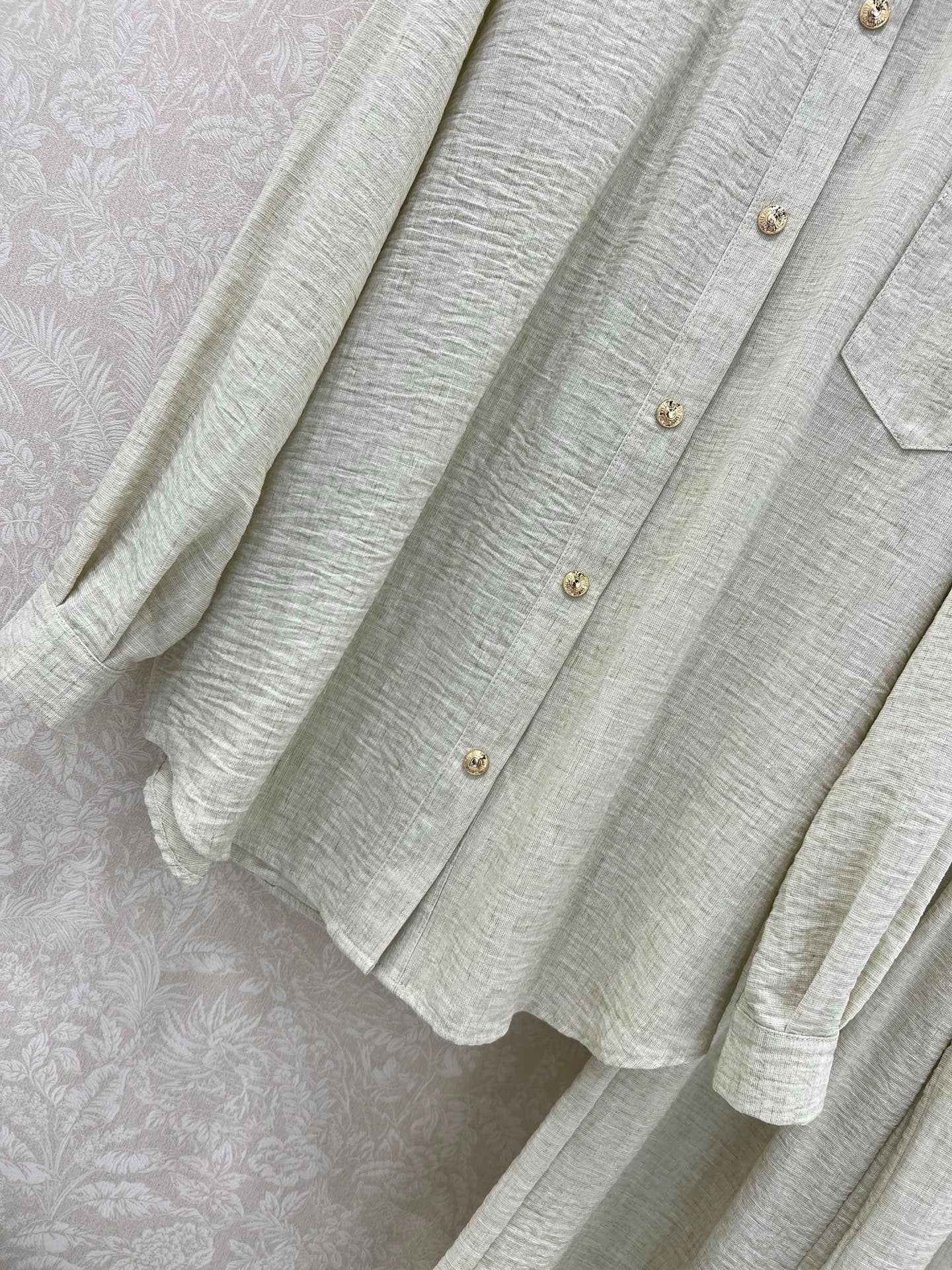 CHANEL SHIRT AND WIDE-LEG TROUSERS SET STYLE 33