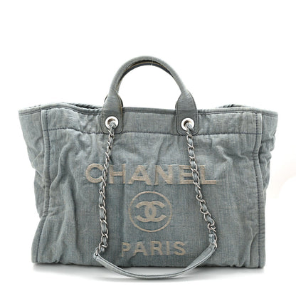 Denim Medium Deauville Tote Light Blue