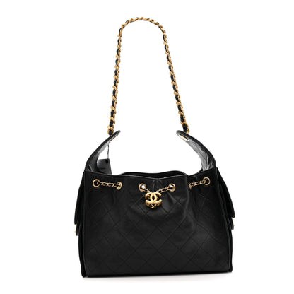 Caviar Quilted Small Chanel 25 Handbag Black