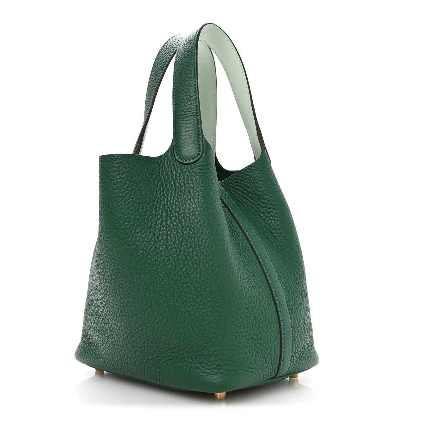 Taurillon Clemence Swift Eclat Picotin Lock 18 Vert Moyen Vert Peppermint