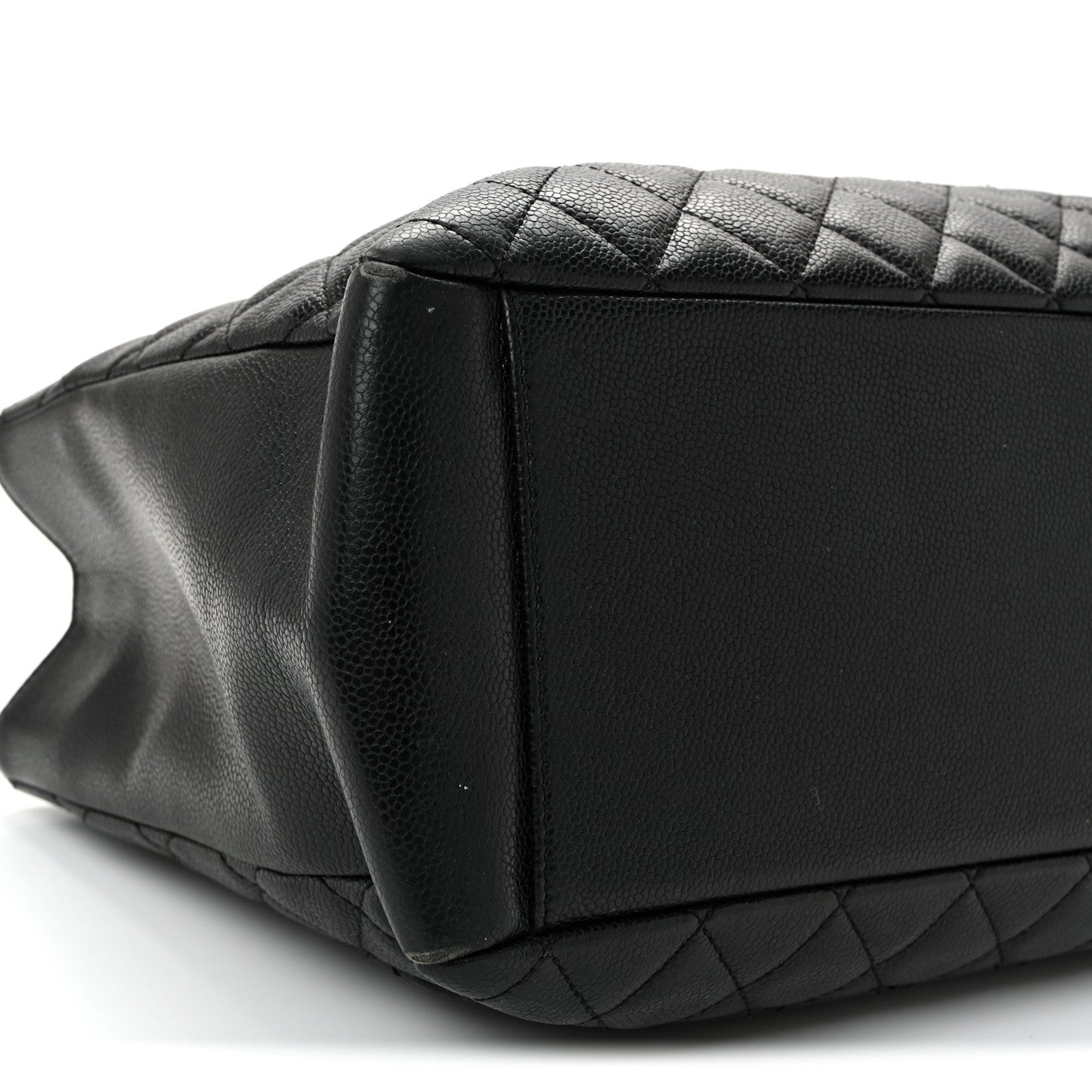 Caviar Quilted Grand Shopping Tote GST Black