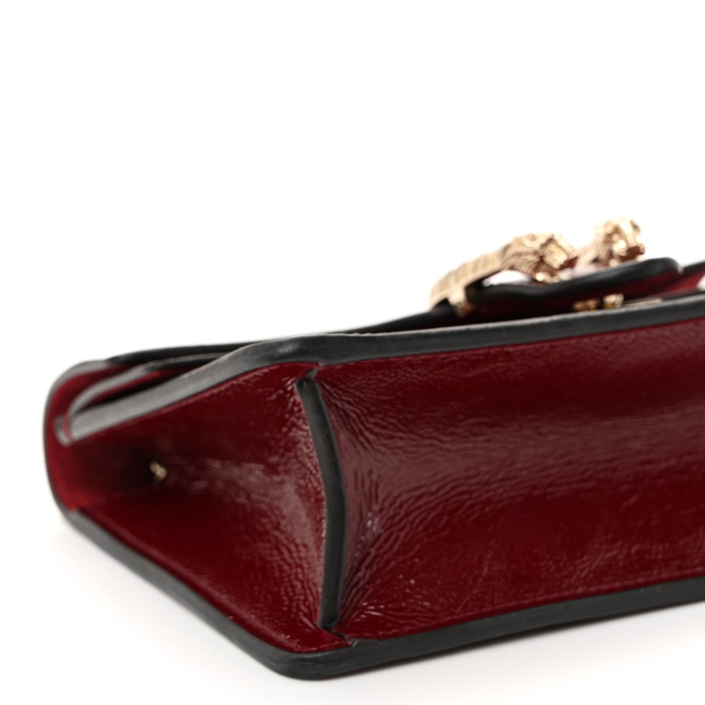 Crinkled Patent Mini Dionysus Shoulder Bag Rosso Ancora Red