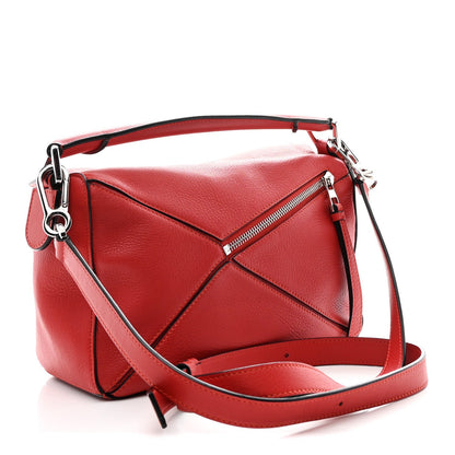 Calfskin Small Puzzle Bag Scarlet