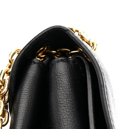 Monogram Cuir Plume Ecume Very Chain Bag Black