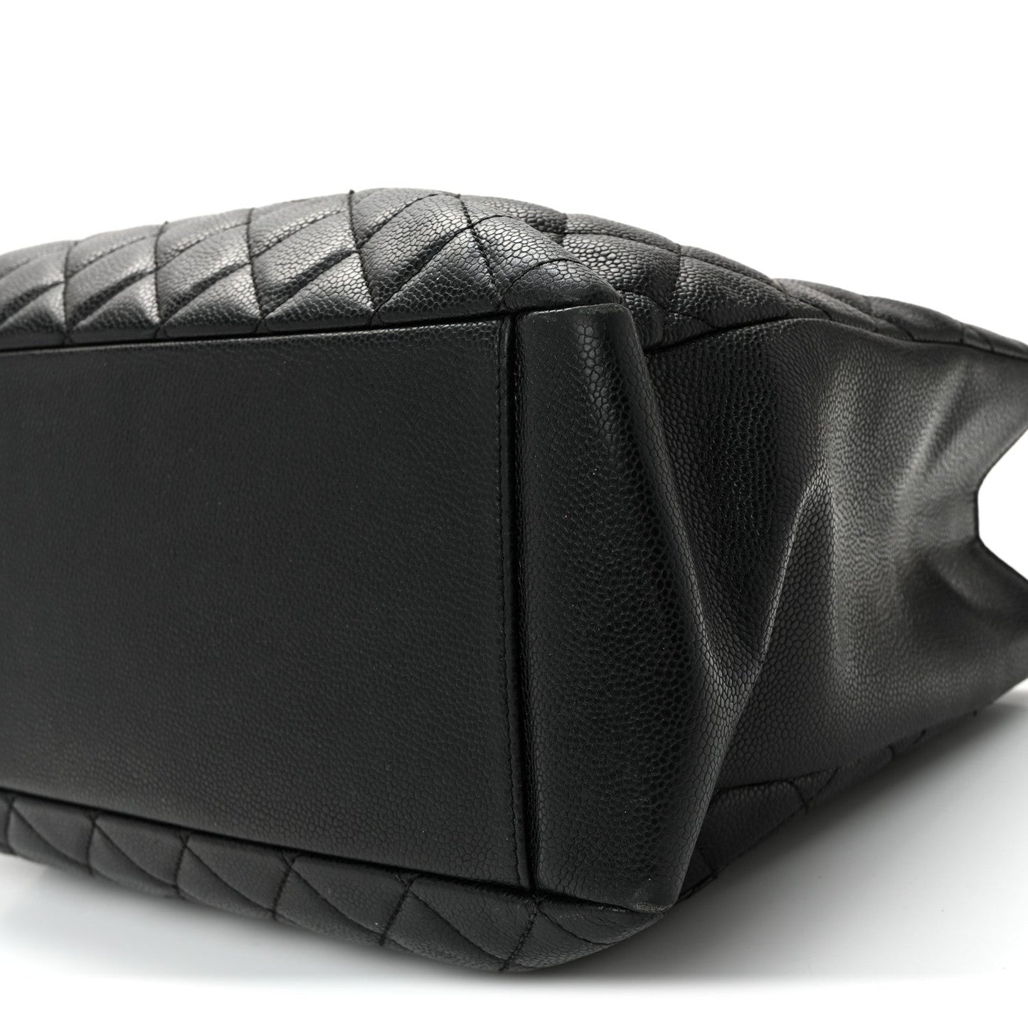 Caviar Quilted Grand Shopping Tote GST Black