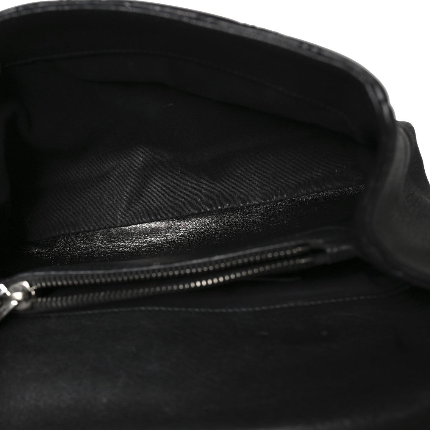 Calfskin Matelasse Diamond Quilted Monogram Medium College Bag Black