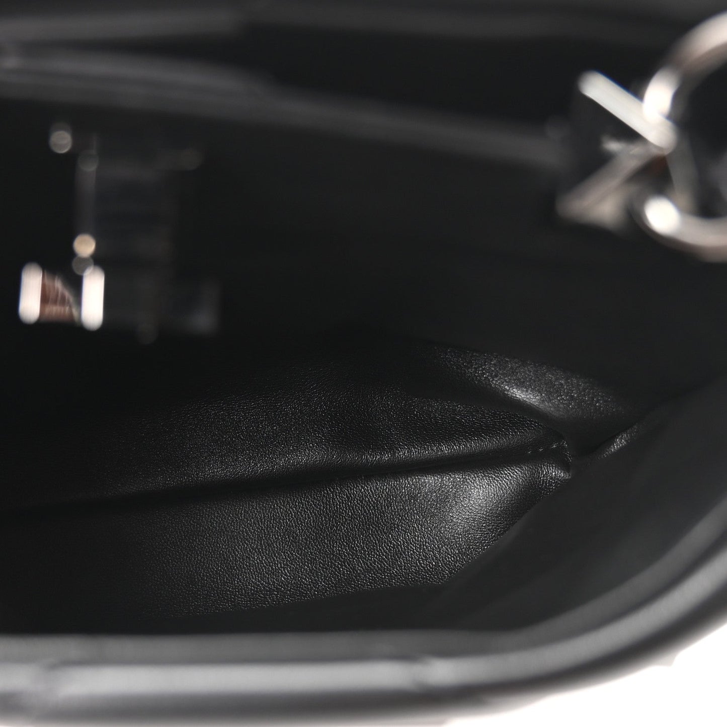 Nappa Monochrome Small Roman Stud The Handle Bag Black