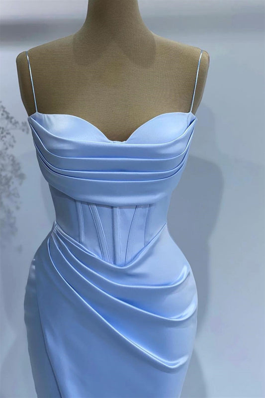 Sweetheart Prom Dress With Spaghetti-Straps Online Mermaid Baby Blue