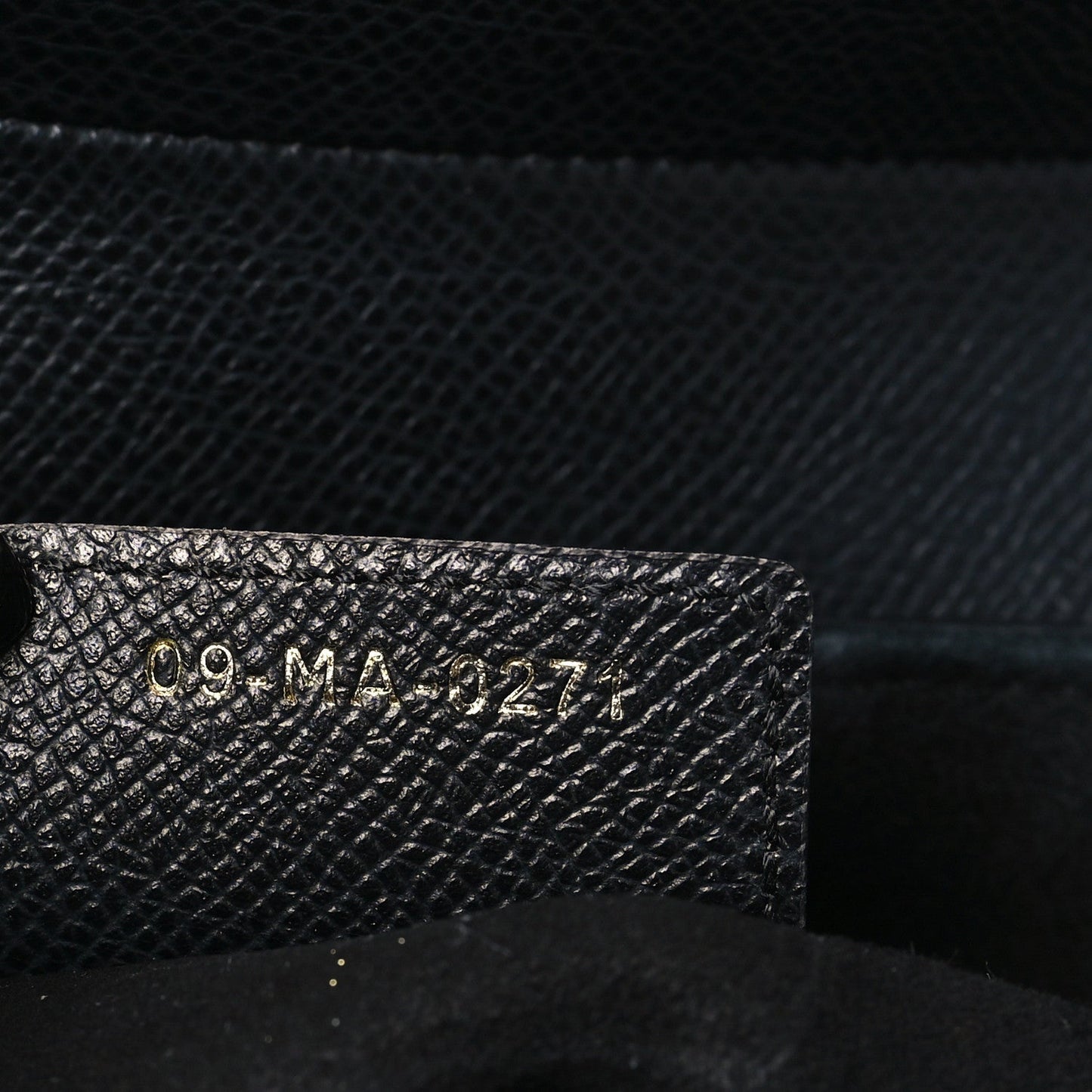 Grained Calfskin Saddle Bag Black