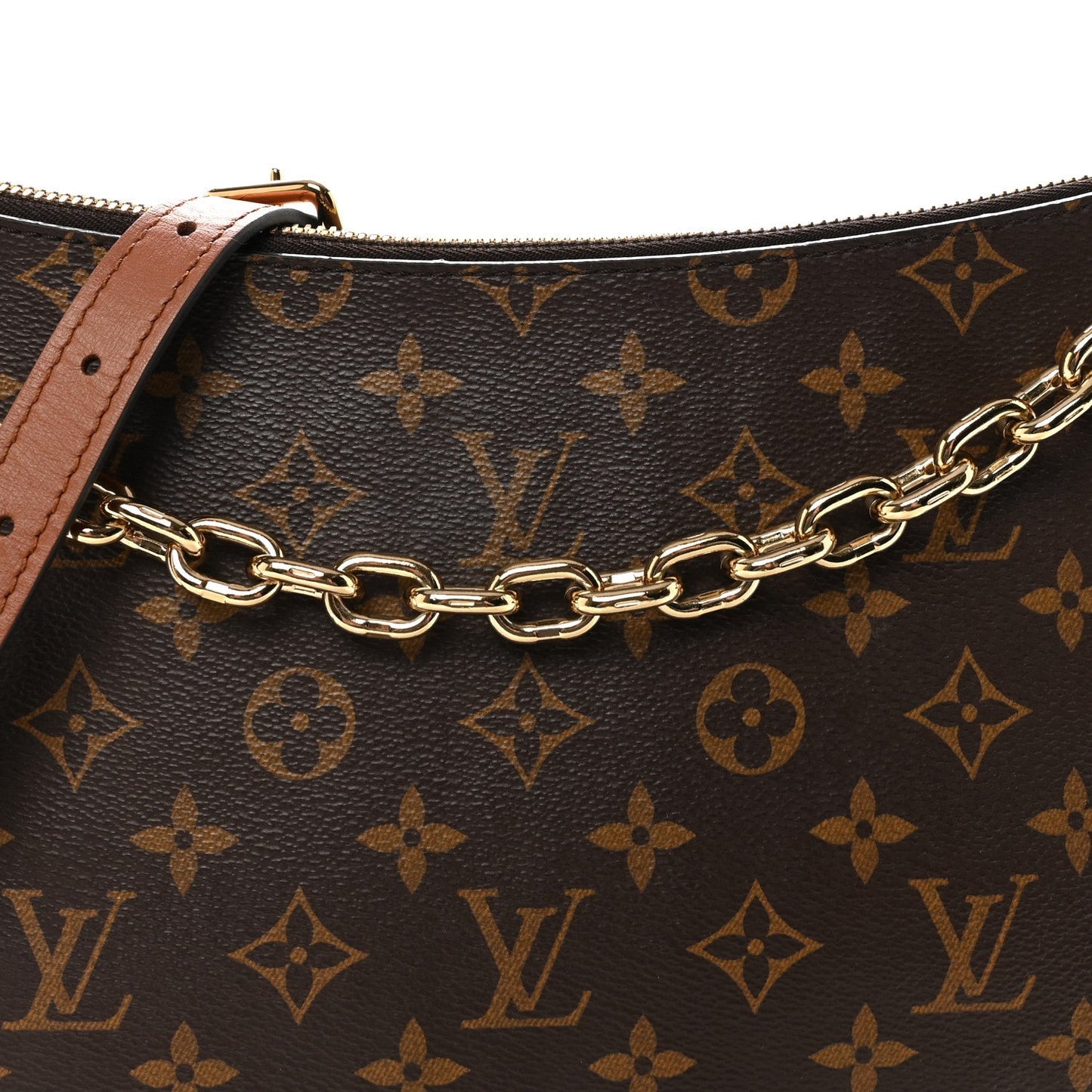 Reverse Monogram Loop Hobo