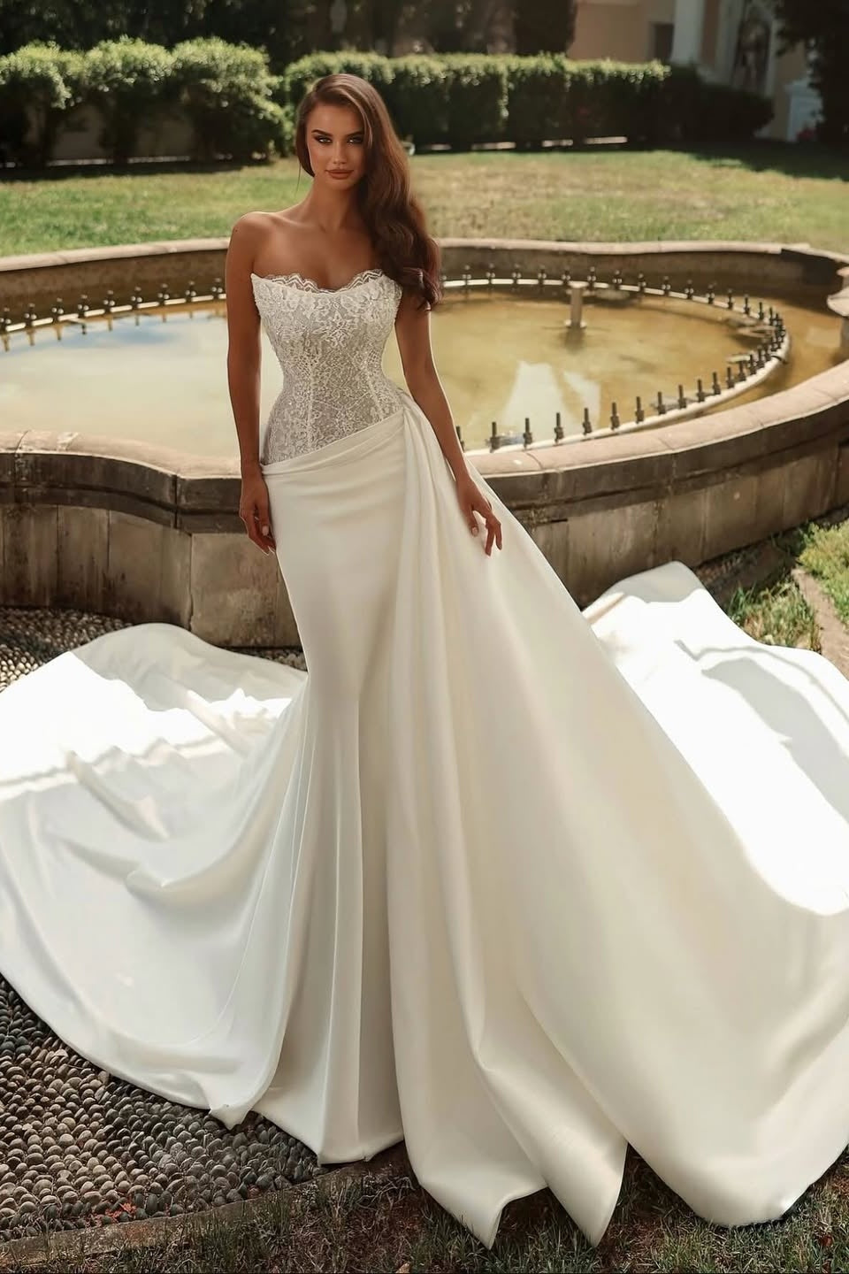 White Sleeveless Strapless Square Appliques Long Prom Dress