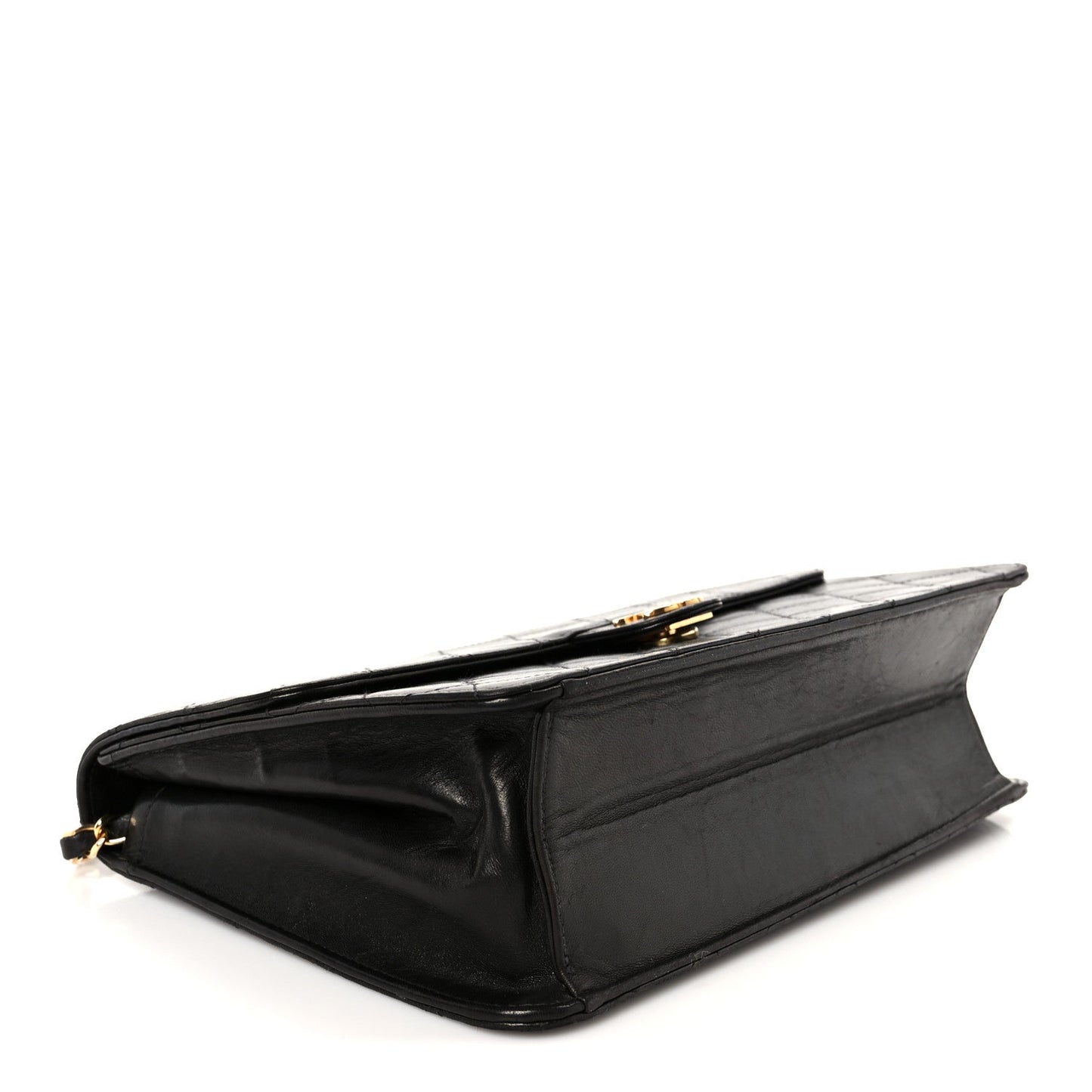 Lambskin Quilted Medium Single Flap Black