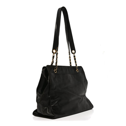 Lambskin CC Shoulder Bag Black
