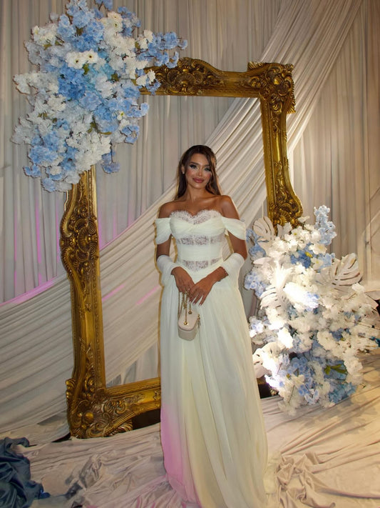 Charming Sleeveless Off Shoulders Sweetheart Pleated Evening Dress