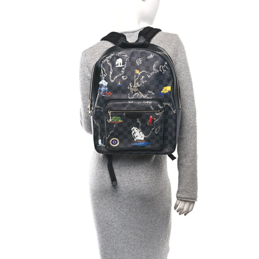 Damier Graphite World Map Josh Backpack