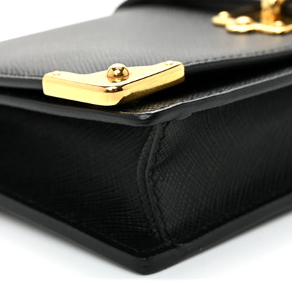 Saffiano Cahier Mini Bag Black