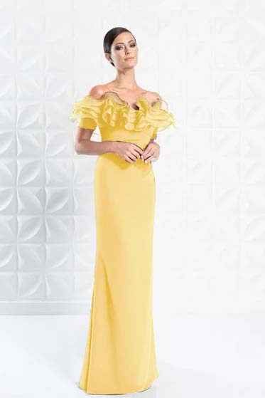 Graceful Off-the-shoulder Blue Slimming Sleeveless Evening Dress