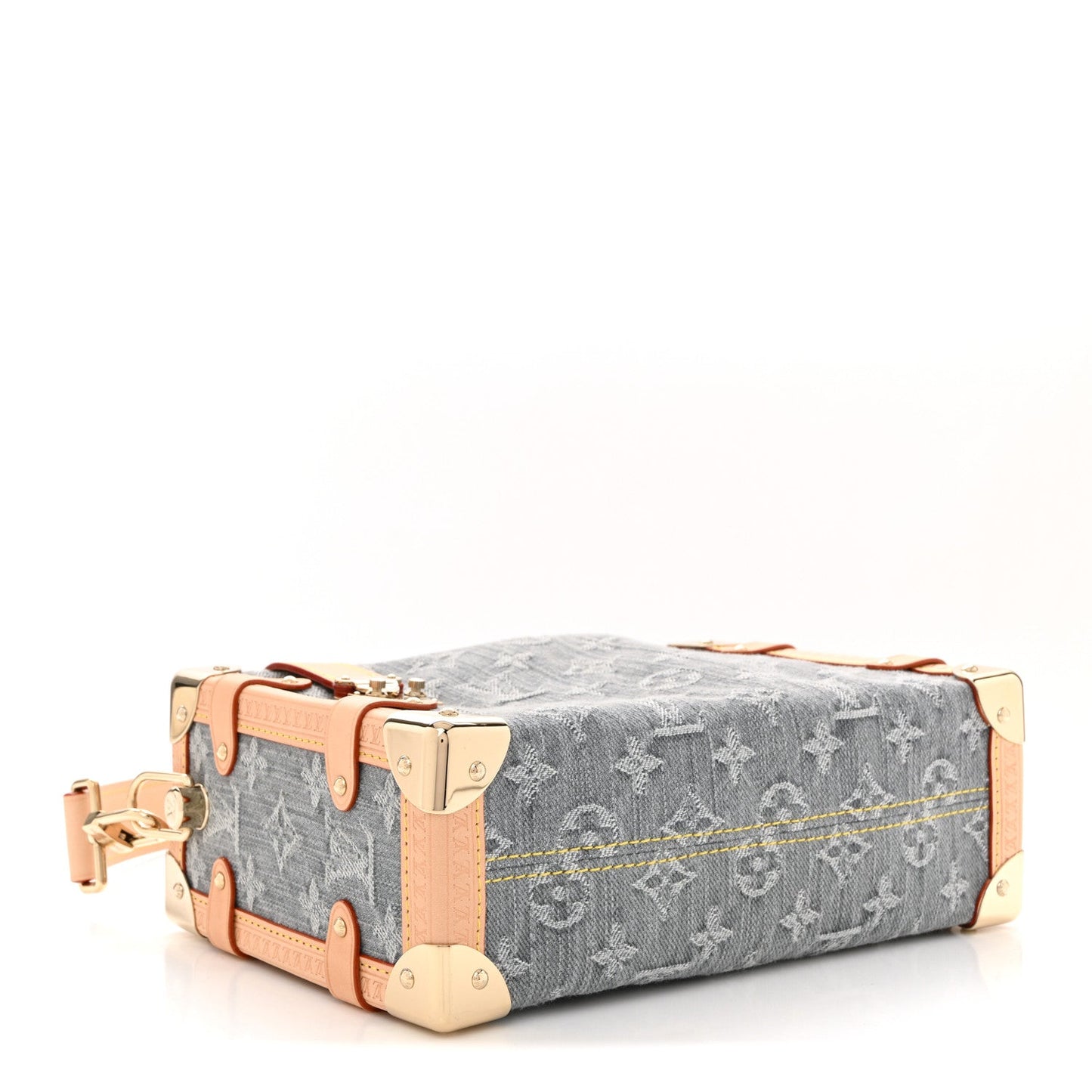 Monogram Denim Side Trunk MM Washed Gray