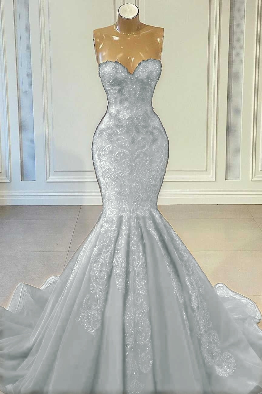Sweetheart Red Sleeveless Mermaid Prom Dress With Beadings
