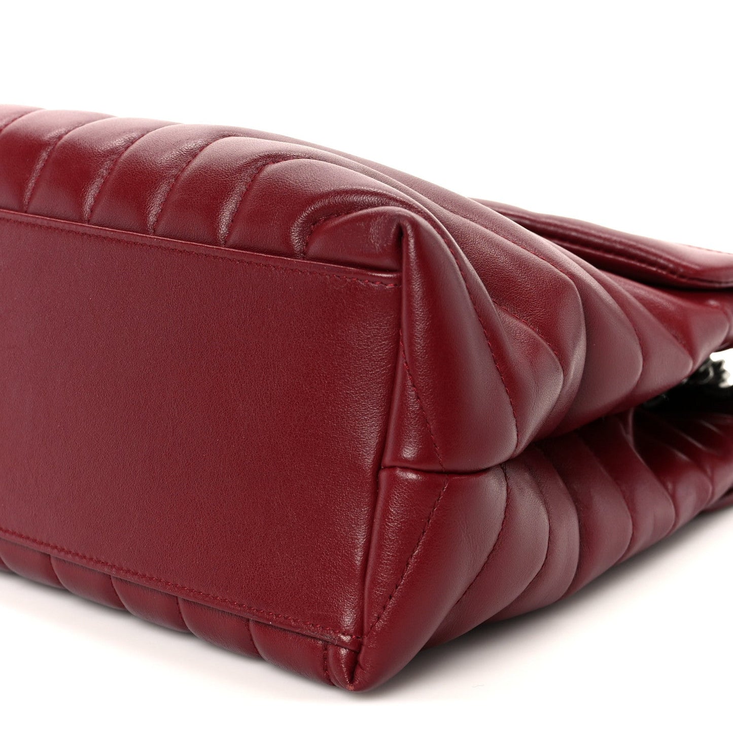 Calfskin Y Quilted Monogram Medium Loulou Chain Satchel Palissandre