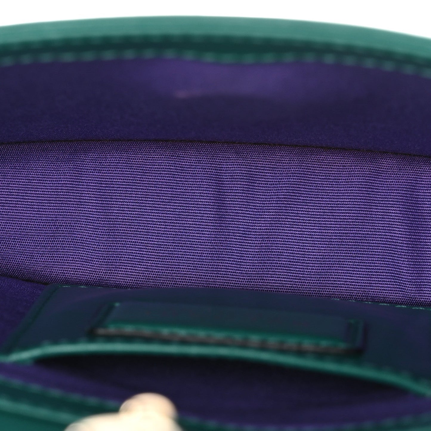Calfskin Serpenti Forever Flap Clutch Emerald Green