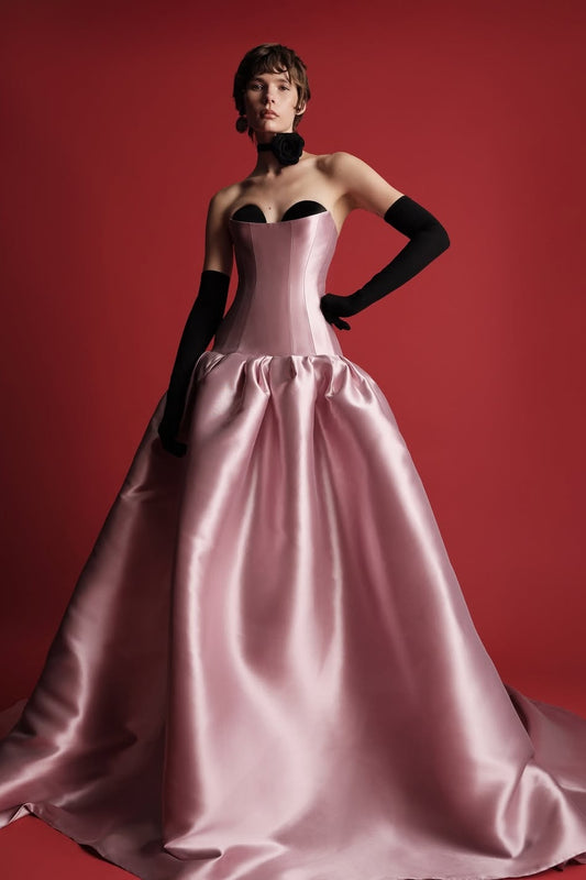 Sleeveless Sweetheart A Line Long Prom Dress With Gloves