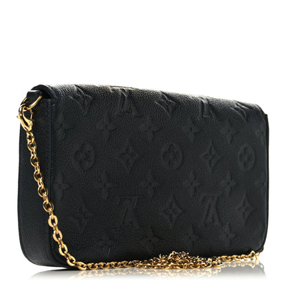 Empreinte Pochette Felicie Chain Wallet Black