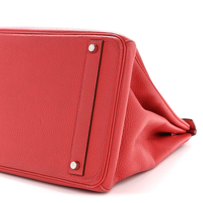 Taurillon Clemence Birkin 40 Rouge Venetian