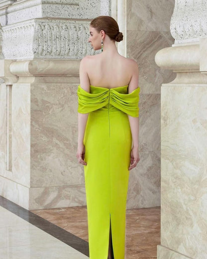 Sleeveless Off-Shoulders Strapless V-Neck Long Prom Dress