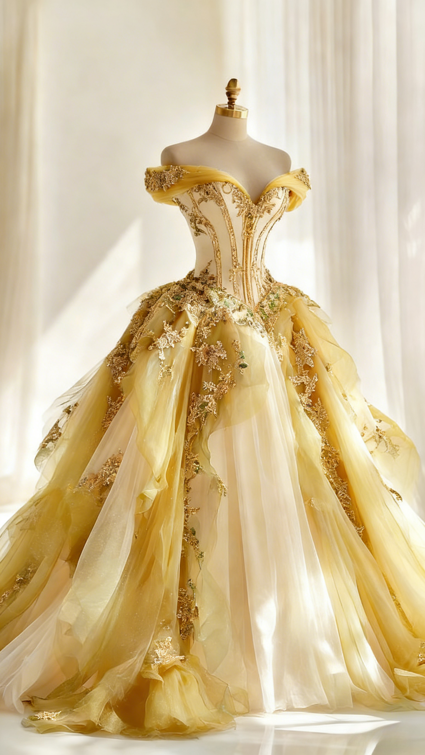 Chic Green Long Prom Dresses Appliques Tulle Off-shoulder A-Line Evening Dresses ED06152