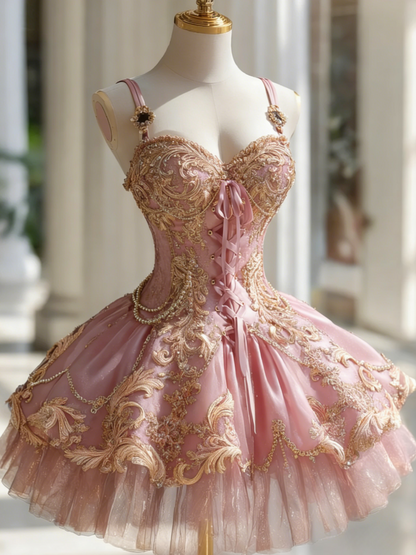 Cute A-Line Short Prom Dresses Spaghetti Straps Applique Black Birthday Dresses Tulle Sleeveless Party Dresses ED06223