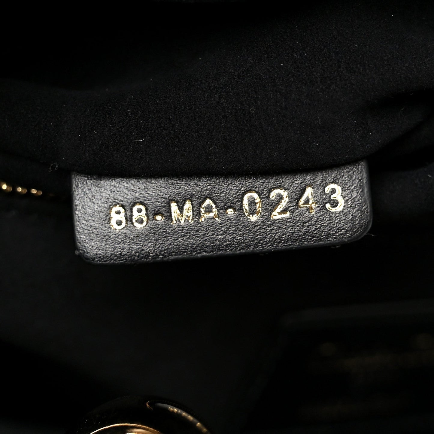 Lambskin Cannage Medium Lady Dior Black