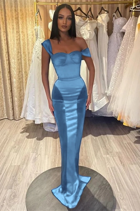 Amazing Royal Blue Mermaid Evening Dress Simple