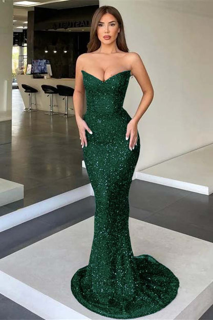 Sexy Long Sleeves Mermaid Prom Dress Black Online