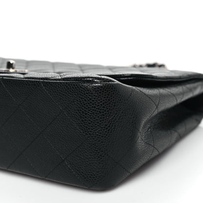 Caviar Quilted Jumbo Single Flap Black