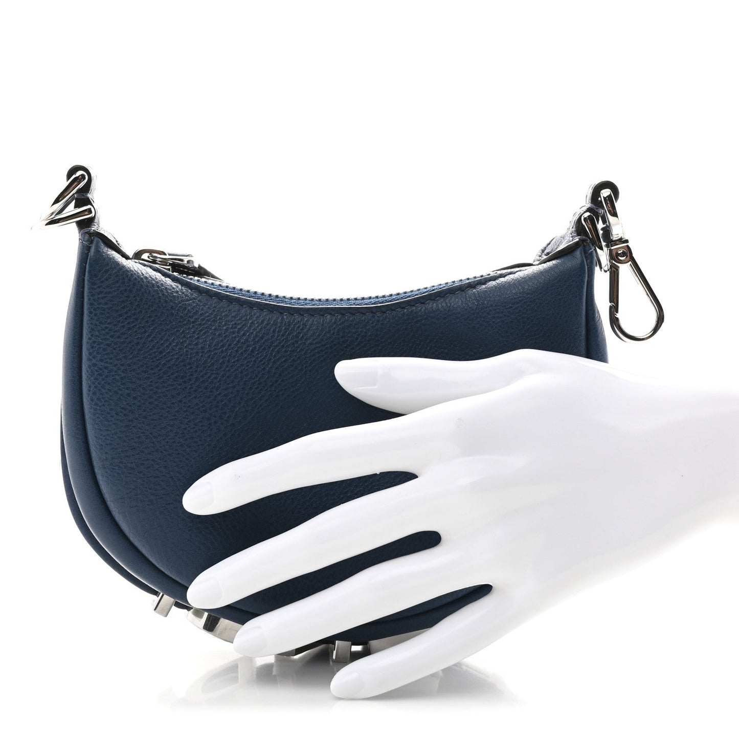 Vitello Grace New Matte Nano Fendigraphy Hobo Charm Mirto