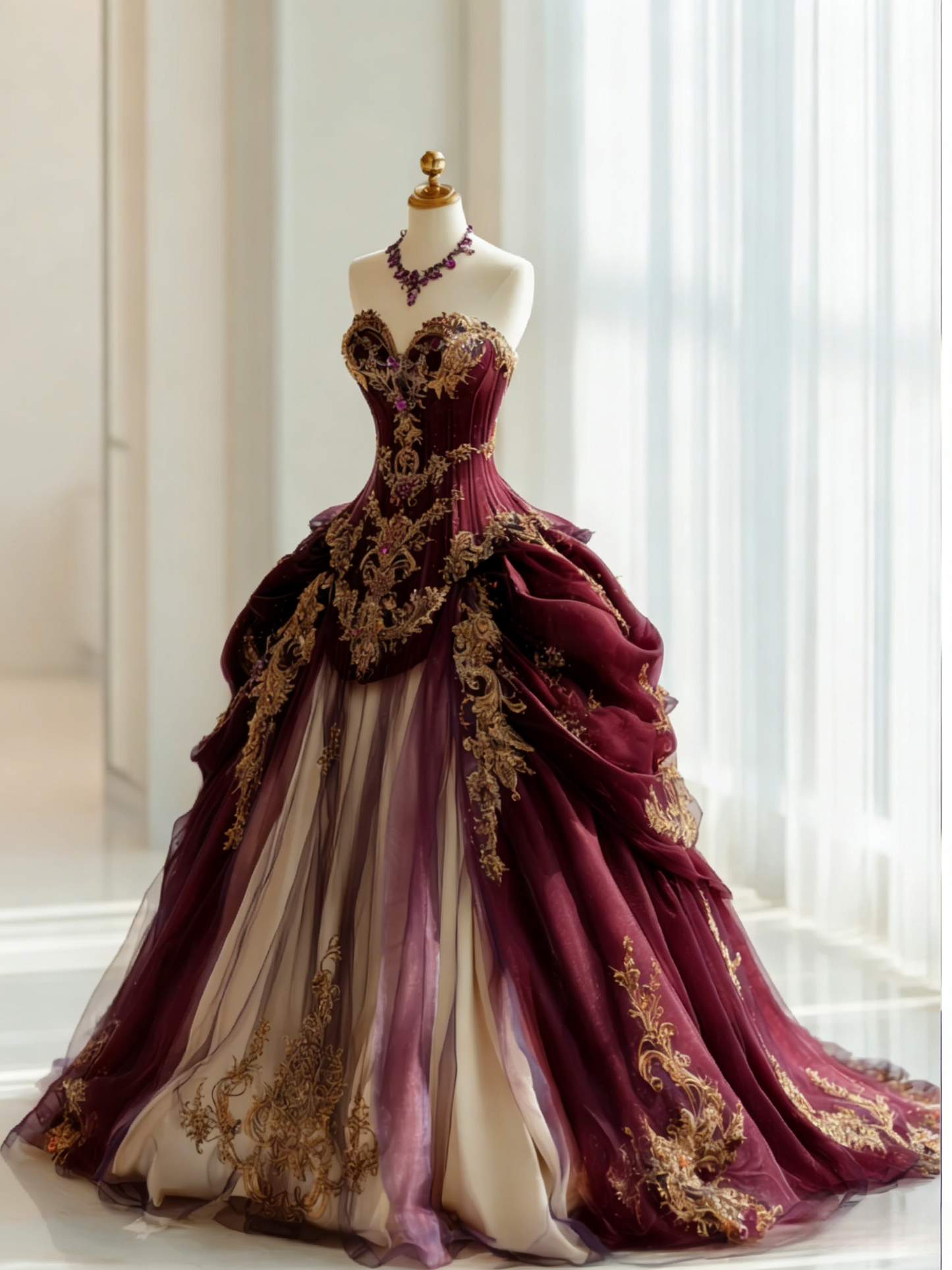 Gorgeous Purple Birthday Dresses, Sweetheart A-Line Long Prom Dresses, Appliques Tulle Quinceanera Dresses EP06500