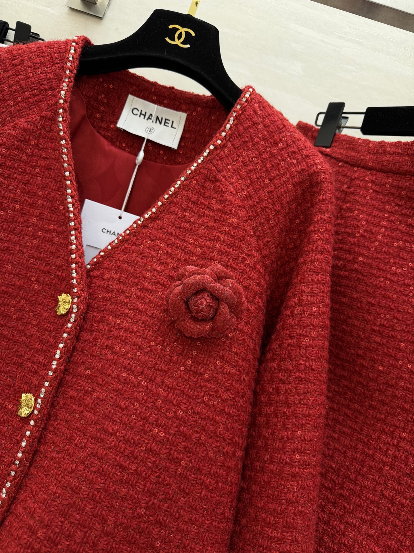 CC 26s Set Red Woven Tweed 344766