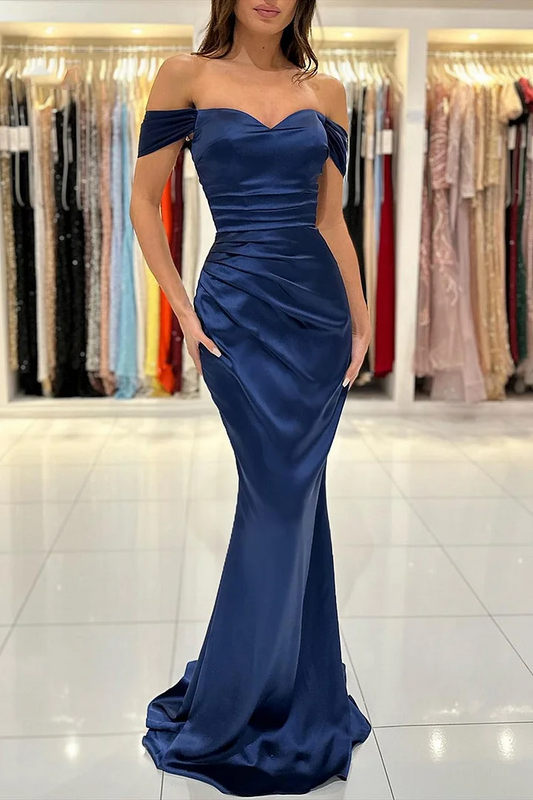 Off-The-Shoulder Mermaid Slim Prom Dress