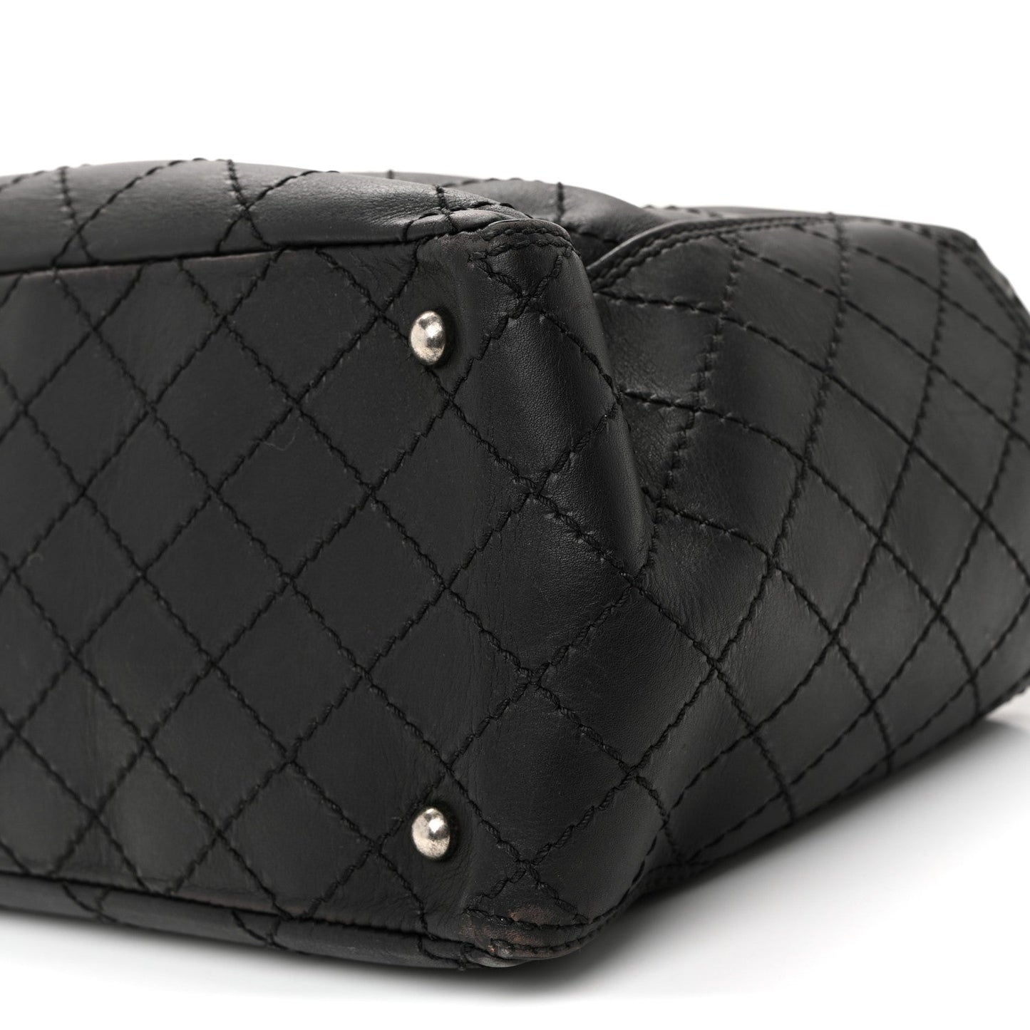 Calfskin CC Pocket Tote Black