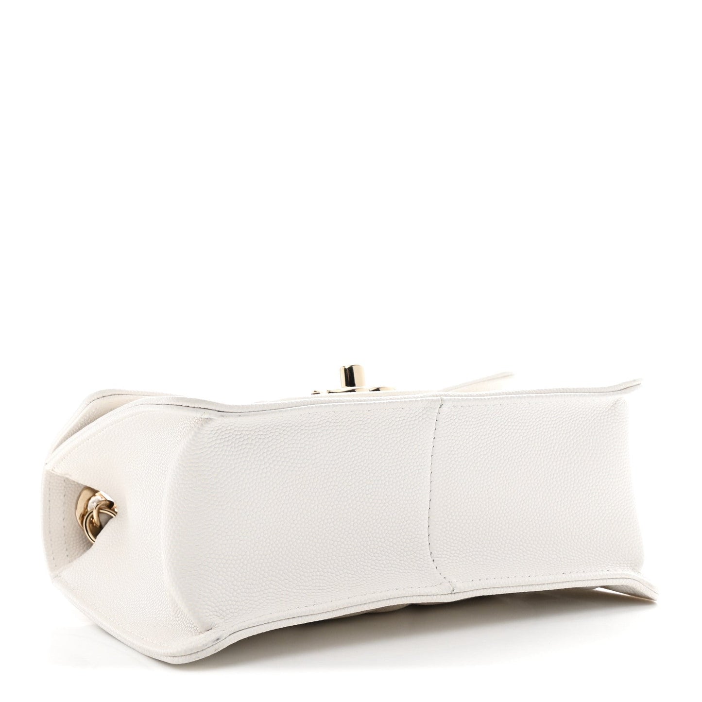 Caviar Quilted Mini Sweet Classic Flap White