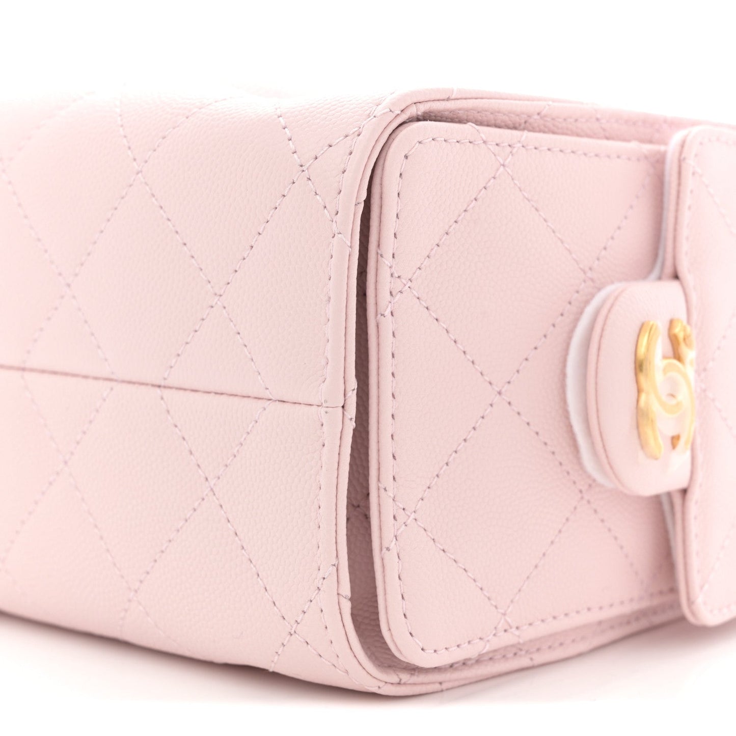 Caviar Quilted Mini Chanel 25 Handbag Light Pink