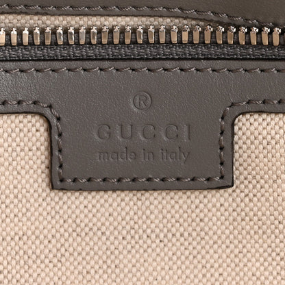 Calfskin GG Tennis Embossed Duffle Bag Grey