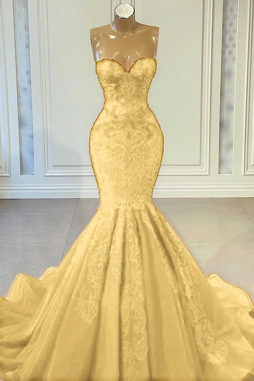 Sweetheart Red Sleeveless Mermaid Prom Dress With Beadings