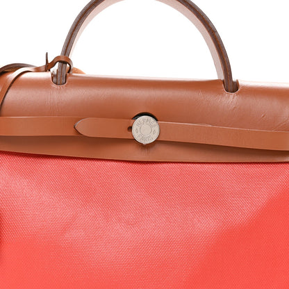 Toile H Berline Vache Hunter Herbag Zip 31 PM Orange Mecano Fauve