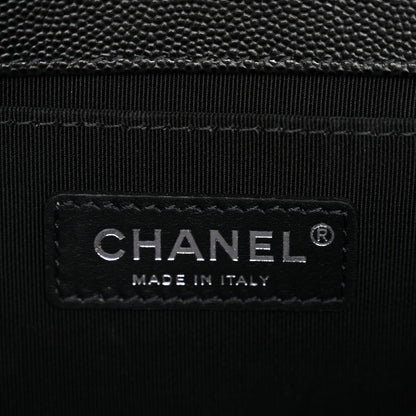 Caviar Quilted Medium Boy Flap Black