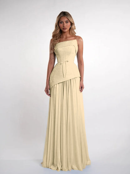 Charming Blue Straight Across Sleeveless Sequins Pleated Evening Dress