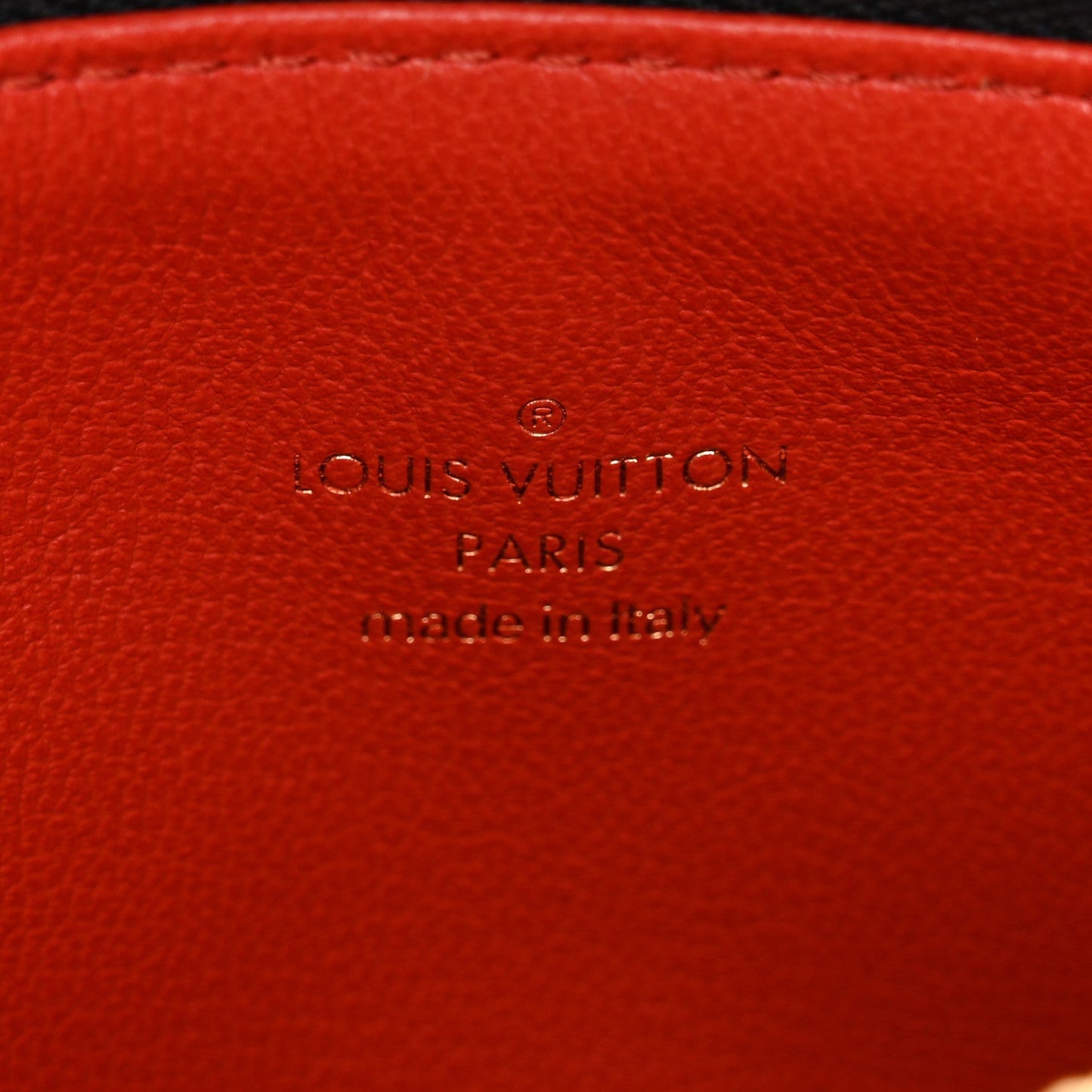 Lambskin Embossed Monogram Coussin BB Black