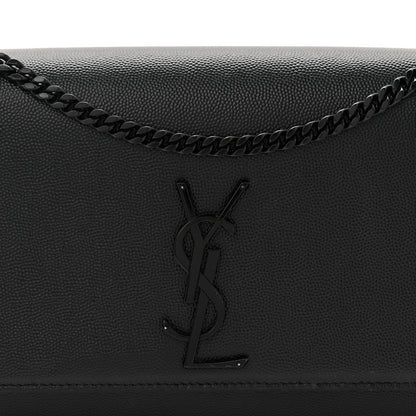 Grain De Poudre Medium Classic Monogram Monochrome Kate Satchel Black