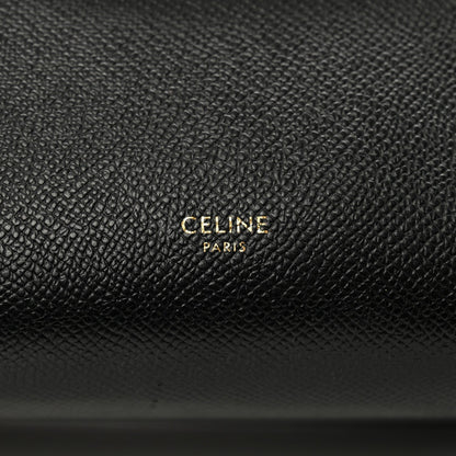 Grained Calfskin Micro Belt Bag Black
